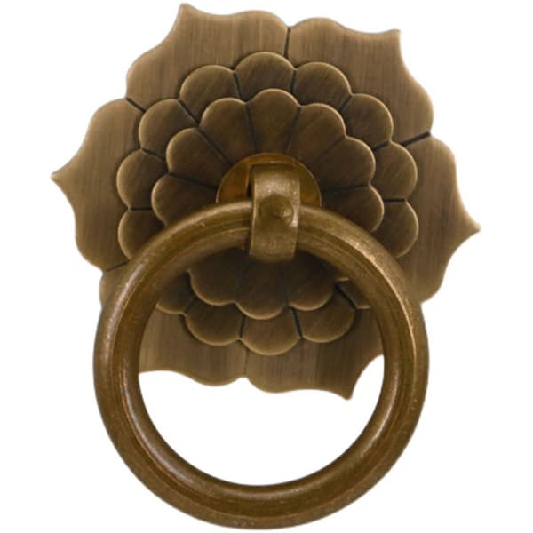 2 stk. Antik Messing (Antik Bronze) Ringgreb Køkken Skab