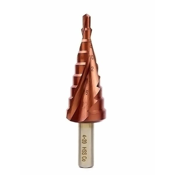 HSS M35 Trinnbor 4-20mm Pagode Bunnborsett Stor Coba