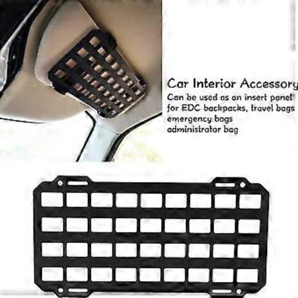 Styv Mollepanel för bil, bilstolars nackstödsorganisatörer, påse, verktygshölster, väskhållare, biltillbehör, strategisk Two pack