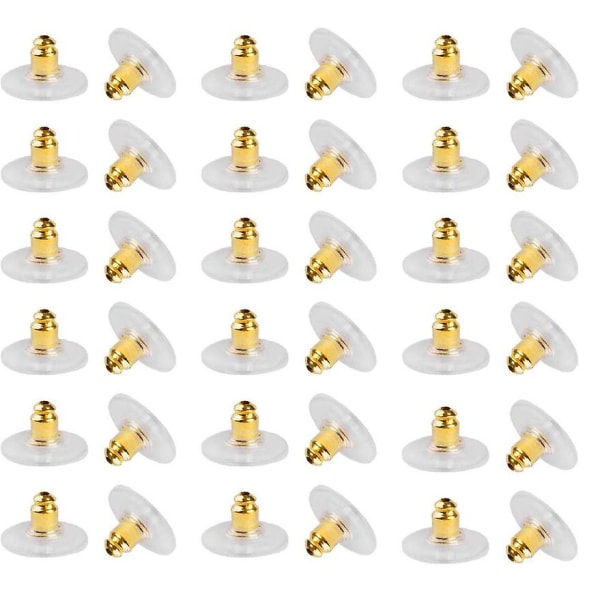 500 st Ersättningar för ryggstöd för örhängen Hypoallengeriska guldpläterade hålproppar för örhängen