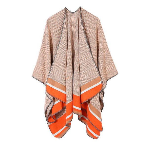 Ponchos för kvinnor Oversized vinterscarf Stickade Ponchos Capes Damsjalar Varm bärbar filt hoodie（P391）