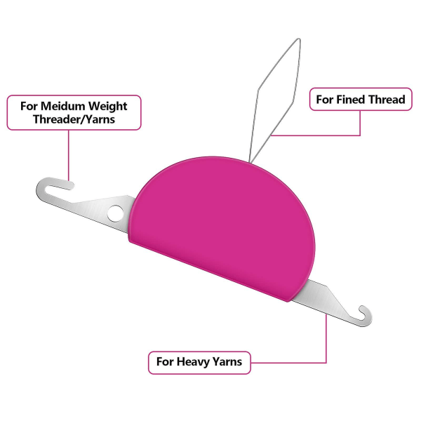 6 delar 3-i-1 nålgängare i plast, plasttrådsögla DIY nålträdare Handmaskinsyverktyg för gör-det-själv