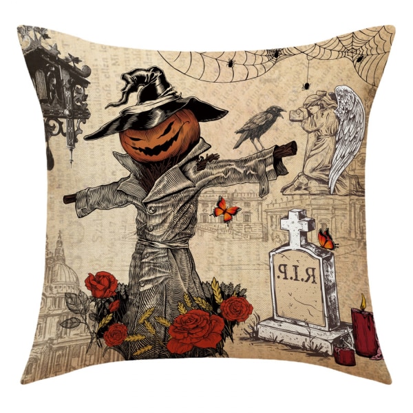40 cm x 40 cm, 4-teilige Kissenbezüge aus der Halloween-Kollektion
