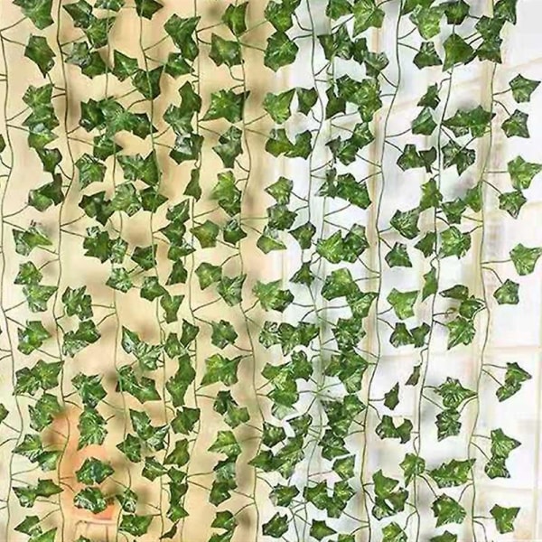 Simulering Rottingblad Creeper 72 Falska Blad Växt Blomsterranka Dekoration, Creeper 12st/förpackning（Lvy）