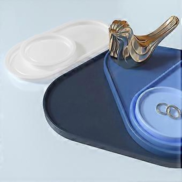 Stor Geometrisk Robust Silikone Resin Form til Epoxy Støbninger Smykker Fade Bakke Fremstilling Kreative Håndværksartikler Projekter Style 2