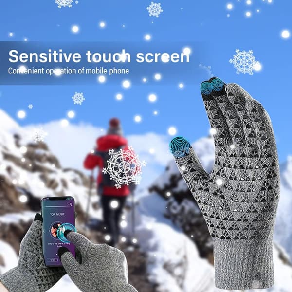 Vinter Touchscreen Handsker til Mænd og Kvinder - Varme og Bløde Strikkede Handsker
