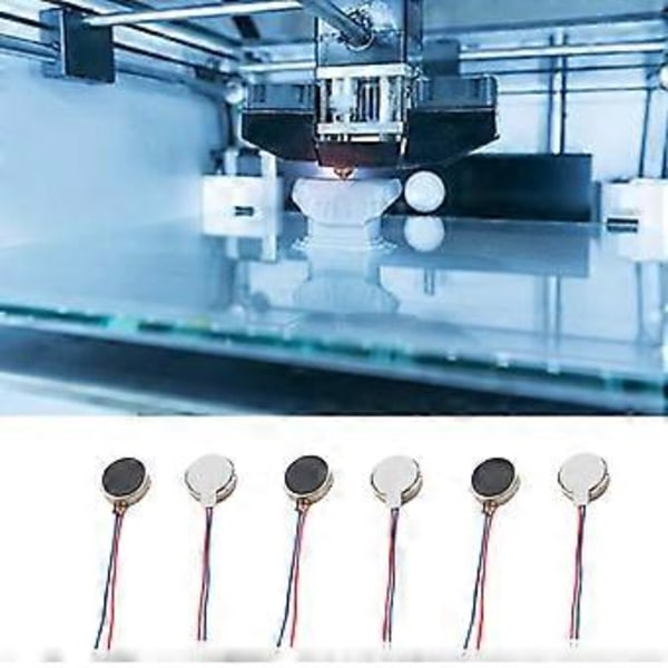 6kpl Nopea 1027 Litteä Moottori Mini Värinämoottori DIY-projekteihin ja Terveystuotteisiin 11000RPM, Helppo Asennus