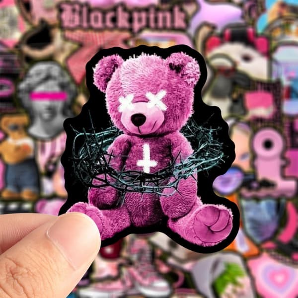 Tarra Graffiti DIY -tarra (1 kpl) Barbie Pink