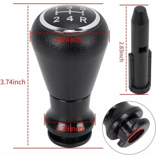 1 sarja 5-vaihteinen vaihteenvalitsimen nuppi CITROEN C1 C3 C4 106 107 205 206