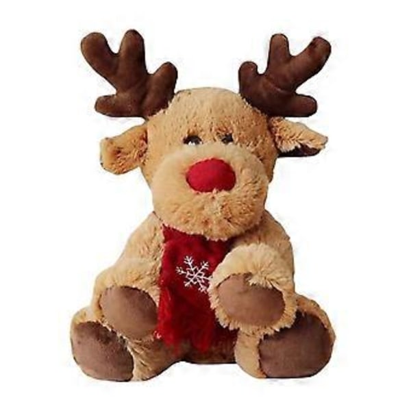 Jul Plysch Älg Leksak Mjuk Ren Kudde Leksak för Juldekoration