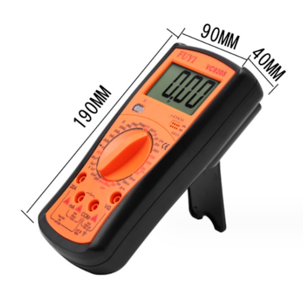 Digital Multimeter vc9205 AC DC Digital Elektrisk Testare Auto Vo