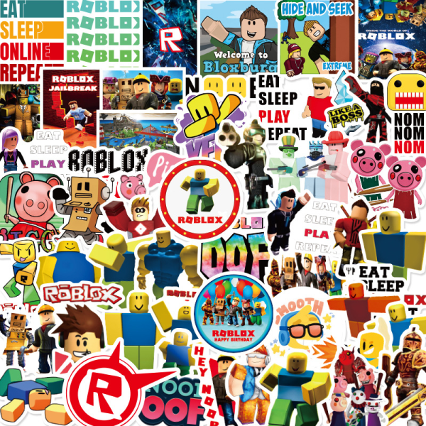 150 Roblox Stickers Cartoon Robles Game Graffiti Stickers