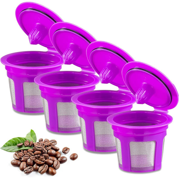 Återanvändbara K-koppar, återanvändbara kaffefilter i rostfritt nät