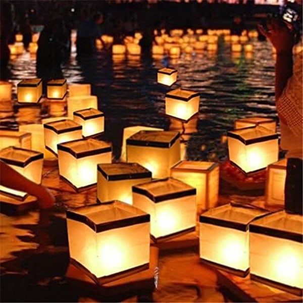 20Pcs Water Floating Candle Holder Waterproof Candle Holder Lante