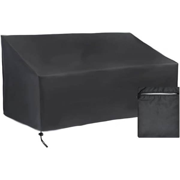 Sofaovertrekk for uteplass, overtrekk for 2-seters sofa, vanntett utemøbeltrekk