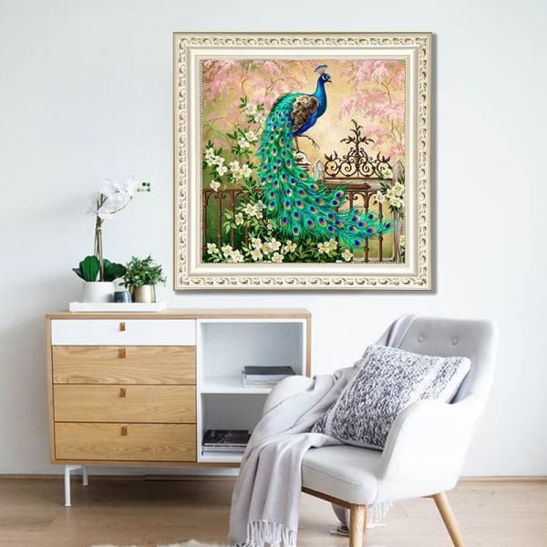 Peacock Diamond Painting Art Set Full Diamond DIY Diamond Craft S