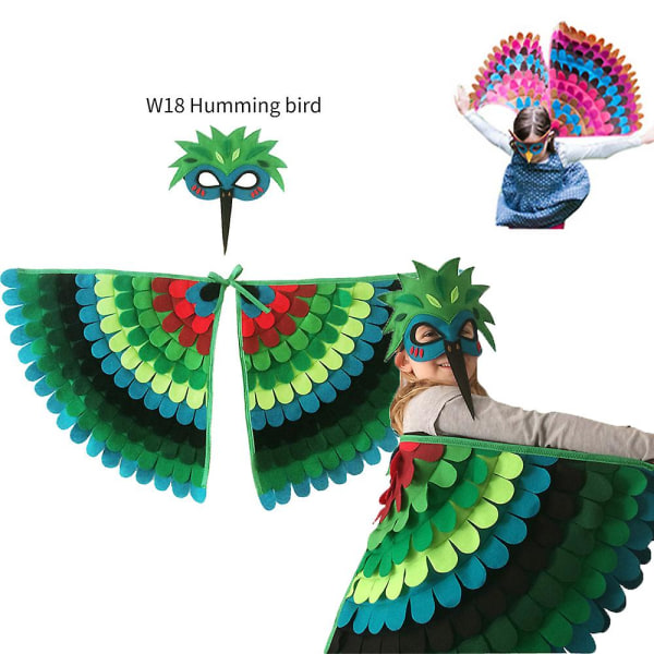 Creative Dress Up For Children&#39;s Party Halloween Props Felt Wings（W18）