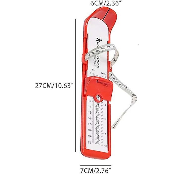 Børnefodsmåler, Børnesko Størrelsesmåling, Fodmåler Lineal Værktøjer Til Småbørn Baby Rød