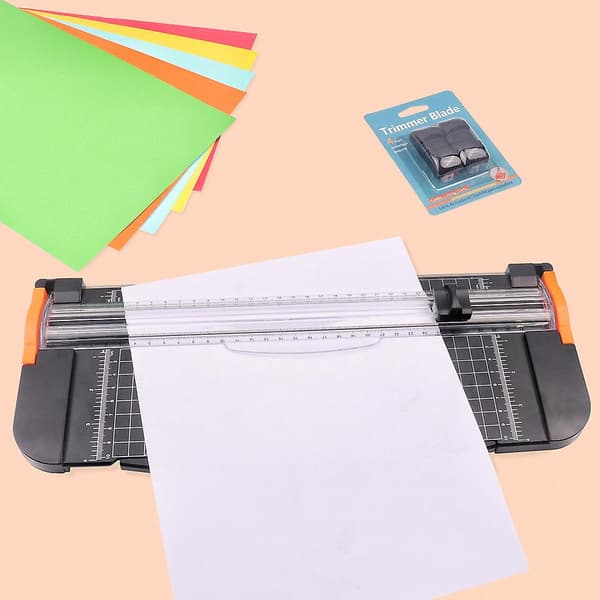 2 stk. papirkutter erstatningsblad med automatisk sikkerhetsdesign for A4 papirkutter