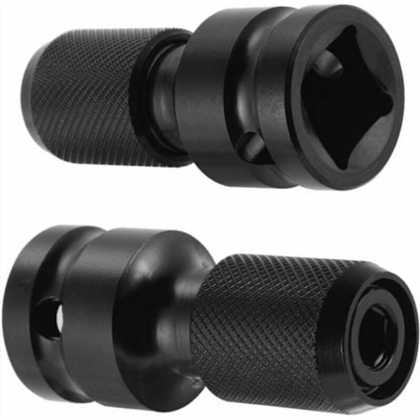 2-pack 1/2\" fyrkantig till 1/4\" sexkantshylsadapter, snabbkoppling Impa