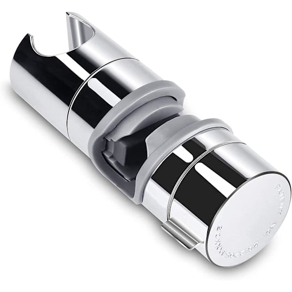 Duschklämma 18-25mm ABS Justerbar Ersättning Handdusch Rail Head Slider Klämma Stöd Fäste Krom, PB4 för Badrum