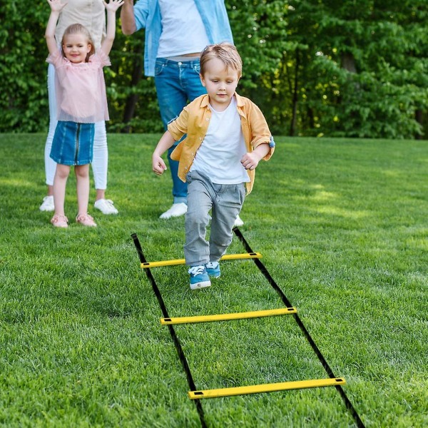 Agility stige hastighetsstige 6m 12-trinns for barn voksne fotball hastighetstrening