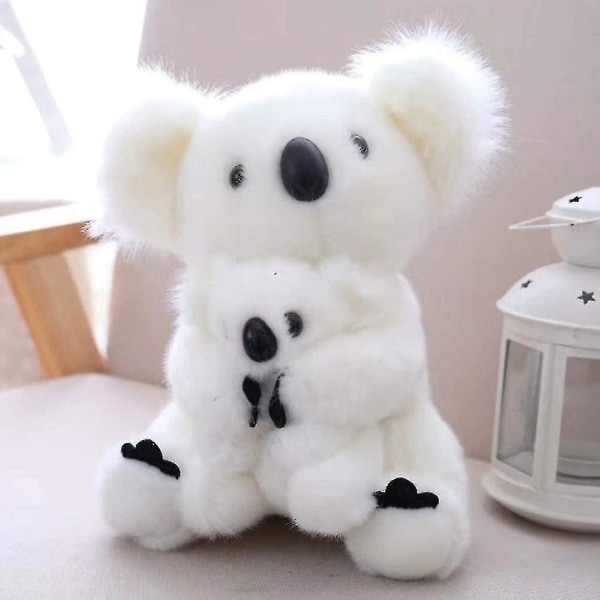 (vit)koala björn mjuka leksak gosedjur mamma med baby plysch leksak för barn Vuxna