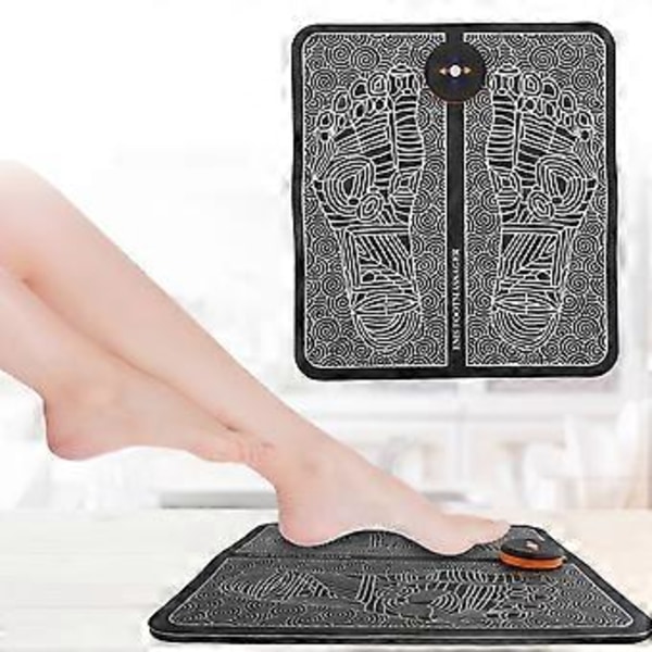 EMS Elektrisk Fotmassageapparat Fotmuskelstimulator Fotmassage Matta Smärtlindring Hälsovård Ny