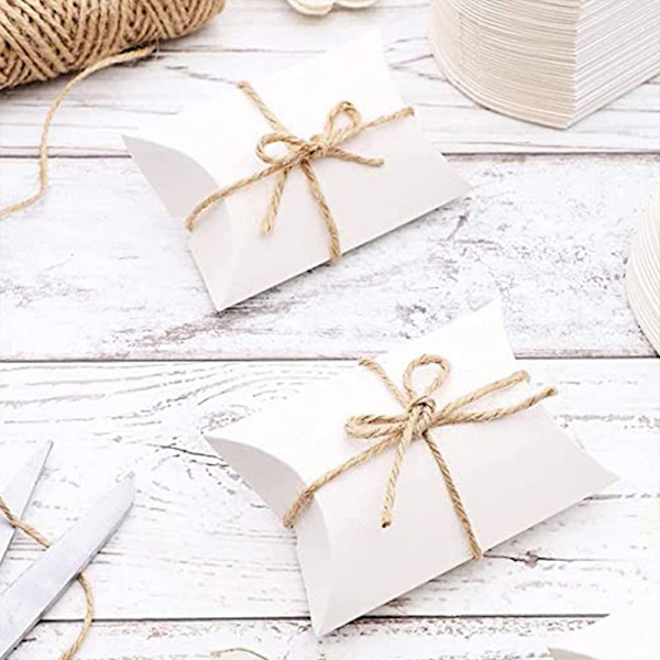 Pillow Case Box Kraft Candy Box Gaveæske til Bryllup Fødselsdag Par