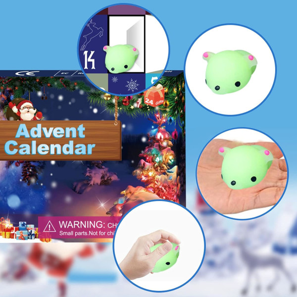 Advent Calendar,24 Days Christmas Blind Box，Mollusk