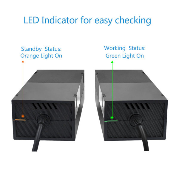 Strømadapter - Europeisk standard strømadapter for Microsoft Xbo