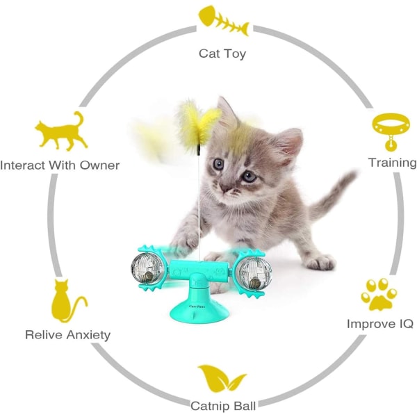 Cat Toy Windmill, Interactive Windmill Cat Toys, Innekatter med
