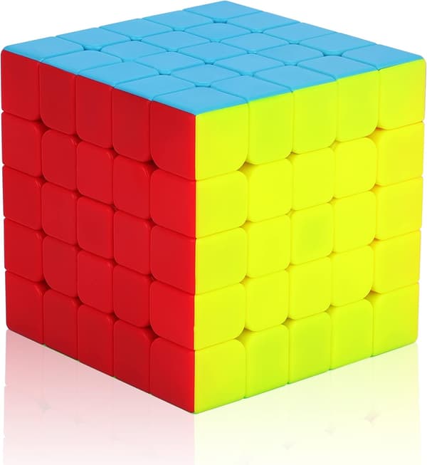 Speed ??Magic Cube 5x5, Klistremerkefri 5x5x5 Speed ??Magic Cube Puzz
