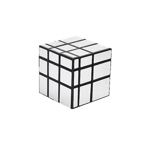 Speilkube 3x3 Speed Cube Magic Cube Puzzle Enkelt å snu (Sølv)