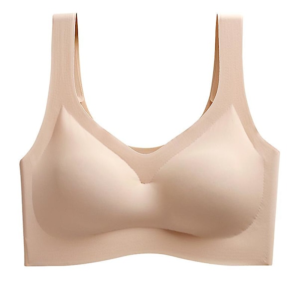 Naisten Essential urheilurintaliivi (S Beige)