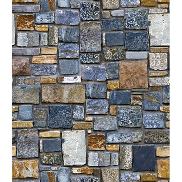 PVC-levy itseliimautuva seinäpaneeli 3D-paneeli 45CMX10M Retro Stone Brick