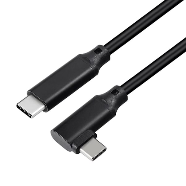 Vr Data Kabel Albue Type-c Data Kabel Usb3.1 Gen 2 Dobbelt Han Video Projektionskabel 20 Vr Mobil Spilkabel 0.5M Grå