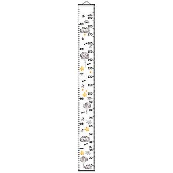 Babytillväxtdiagram Hängande Canvas Linjal Barn Höjdmätning Diagram Hängande Höjdtillväxtdiagram