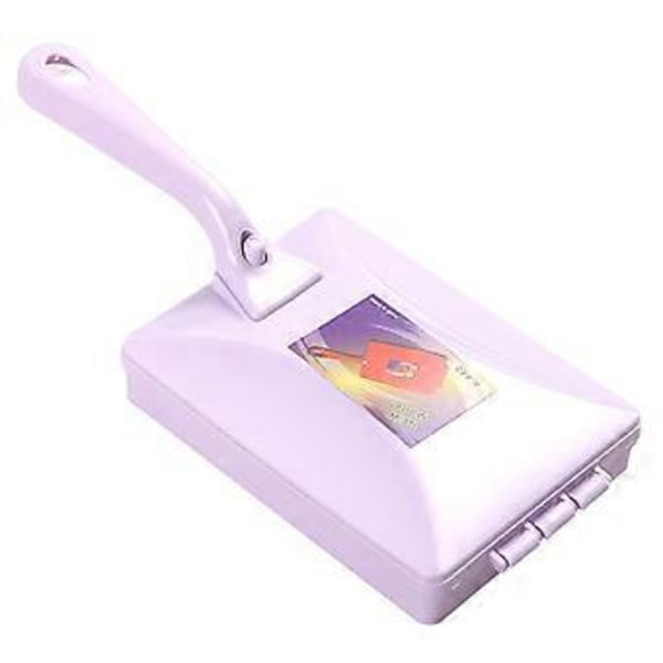 Tepperensesmuler Håndoperert Rullende Feiemaskin Rengjørings Gadget for Hjem Kjøkken Gulv Teppe Smuler Støvtørking Utstyr Lilla Purple