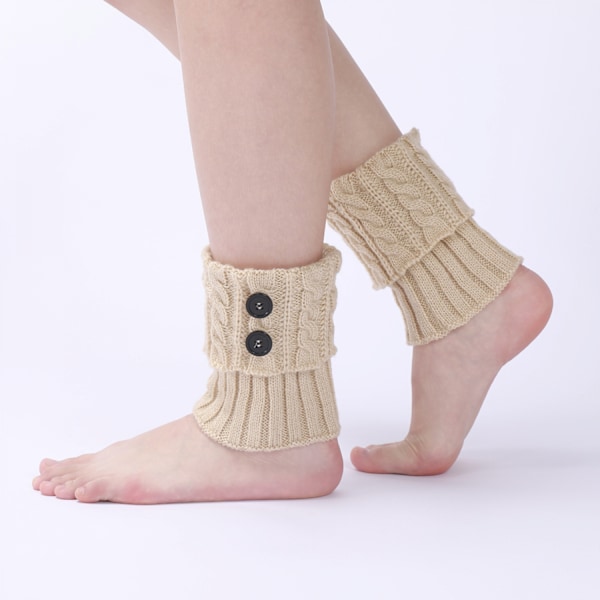 Beige benvärmare fotöverdrag