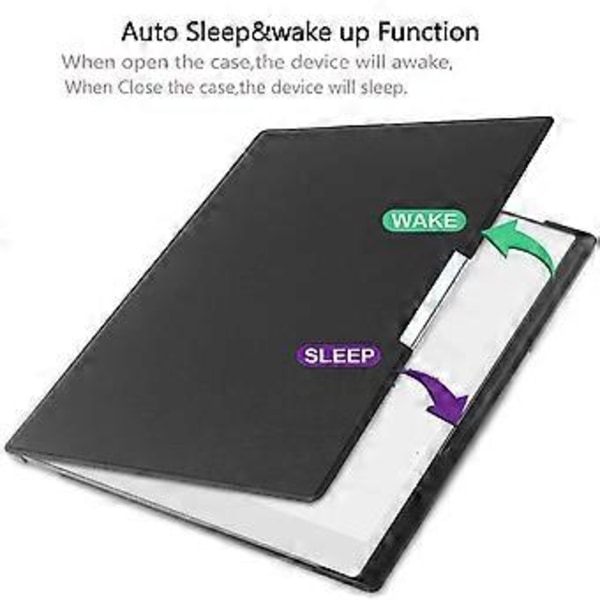 Magnetiskt Fodral för Remarkable Paper Tablet (11,8 tum, släppt 2024) Bokfodral med Auto Sleep/Wake - Grå Gray