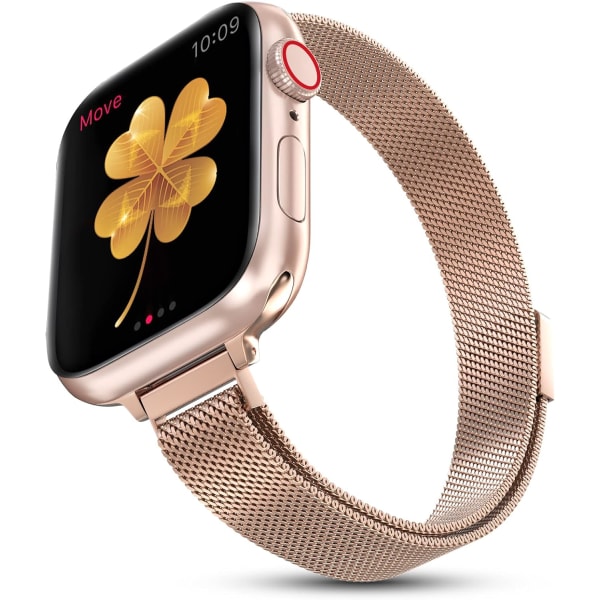 Apple Watch-reim Series SE 7 6 5 4 3 2 1 38mm 40mm 41mm, Rustfritt stål