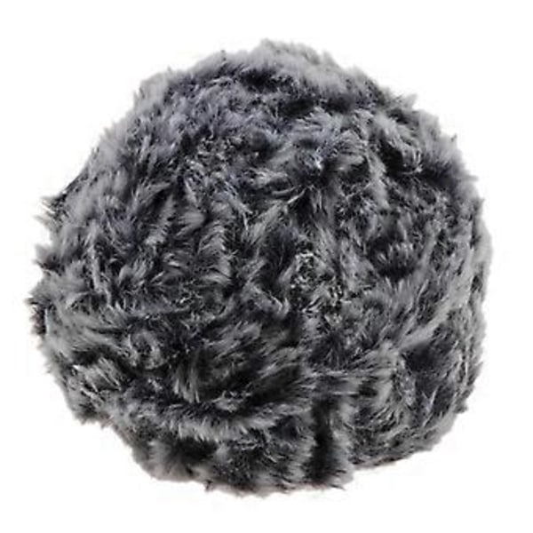 DIY Polyester Chunky för Stickning Roving Virkning 32 Meter/Härva Grå Grey