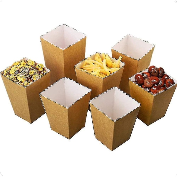 30pcs Popcorn Boxes Popcorn Box Candy Container For Party Snacks, Candies（S）