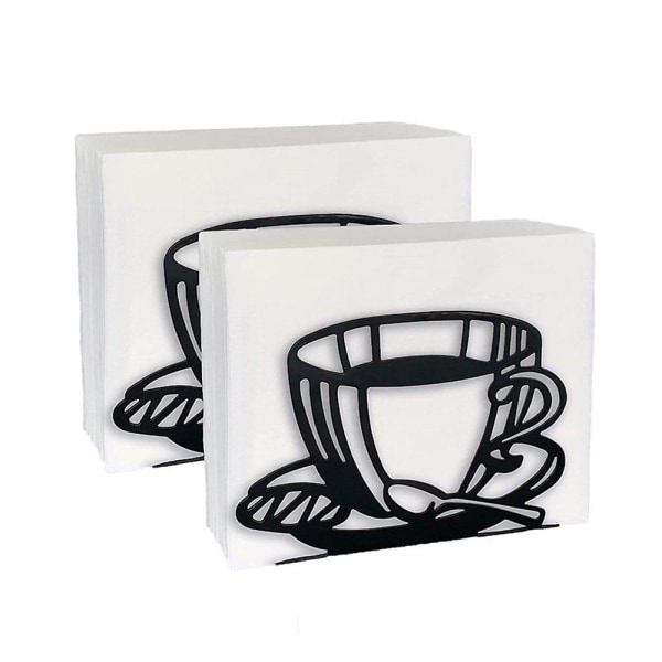 Serviettholder Kaffe Kopper Design Papirhåndkle Dispenser Serviettholder, (2 stk)