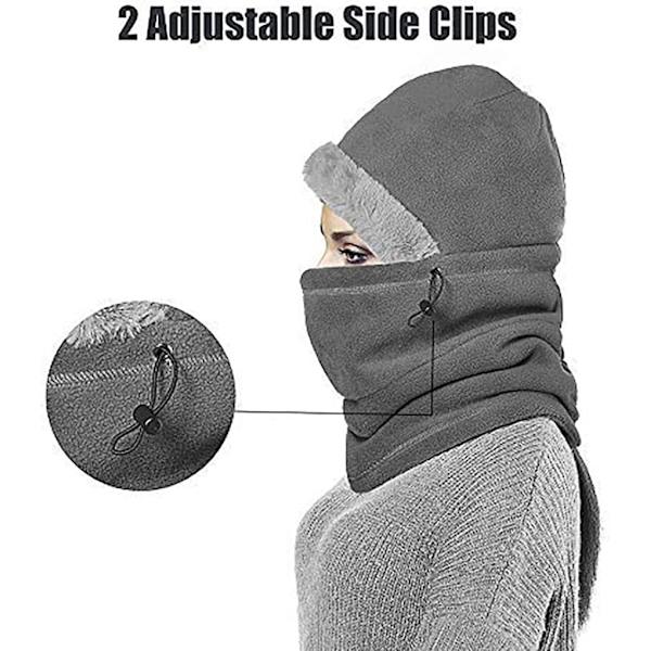 Balaclava, Unisex Fleece Hat, Vindtæt Ski Maske, Koldbeskyttelse