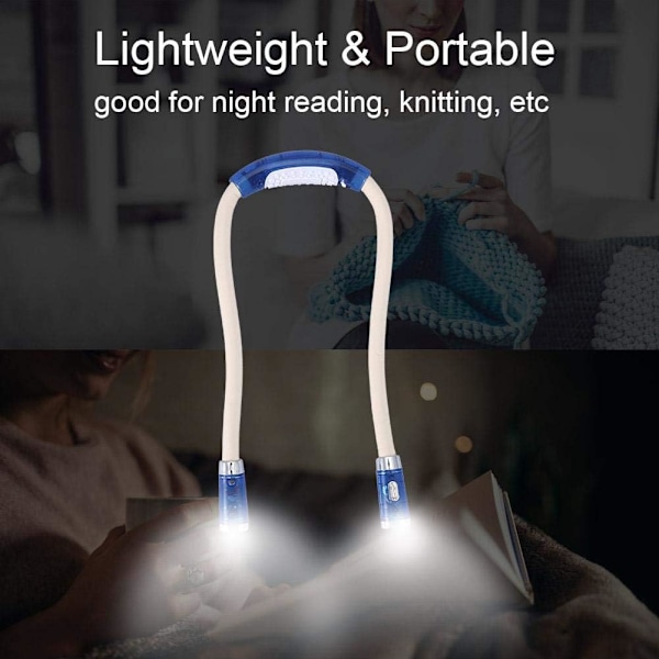 Hug Light - Fleksibel nakke-hengende LED-lys, justerbar og sammenleggbar