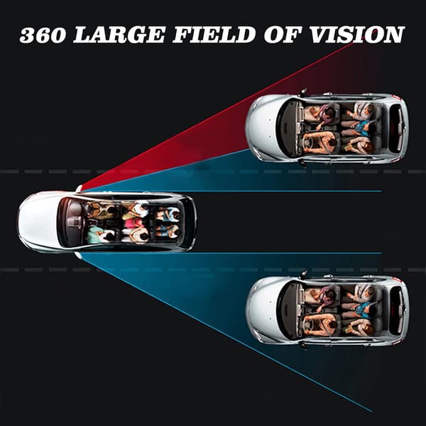 2 Pak Blind Spot Spejle, HD Glas Justerbart Bakspejl