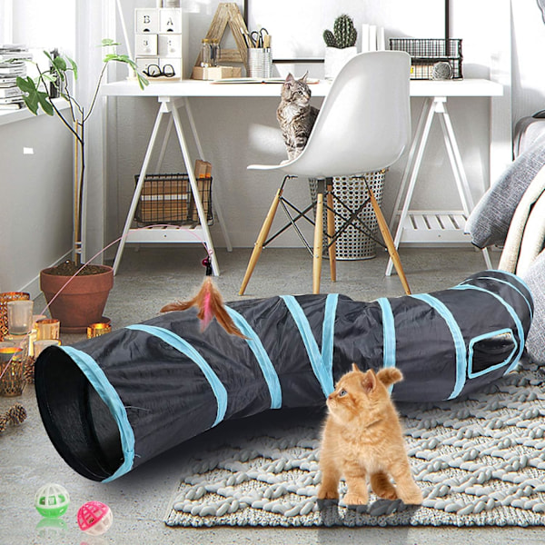 Kattunnel Katt Leksak, Kattunnel, Kanintunnel, S-Tunnel Katt Spel, Fo