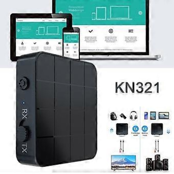 Bluetooth 5.0 Trådløs Audio Transmitter Receiver HIFI Musik Adapter RC